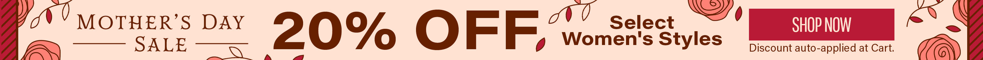 UK and Ireland Mother's Day Sale Skinny Banner